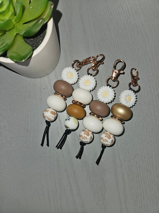 Golden Blooms Keyring